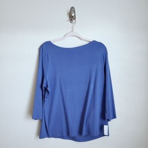 NWT Sz2Xp Talbot's Periwinkle Boatneck Tee